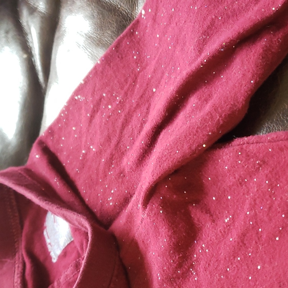 3T Cat & Jack matching set maroon red with sparkle - Picture 5 of 5